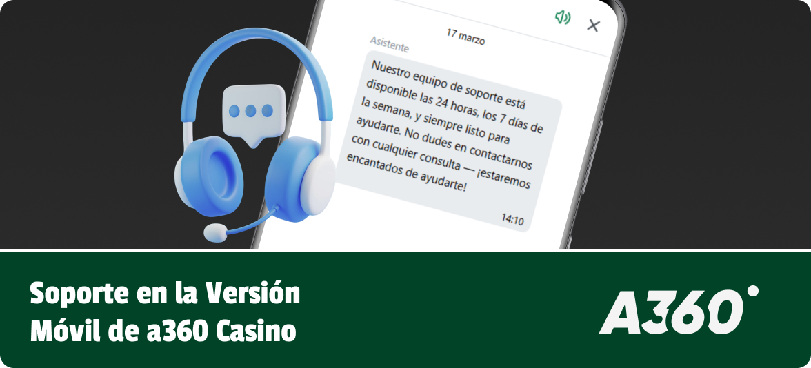 Cómo contactar con el servicio de atención al cliente en la aplicación móvil A360