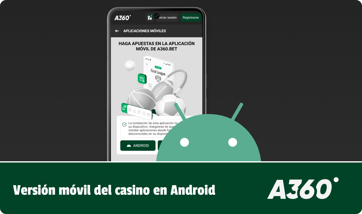 Aplicación móvil A360 para Android