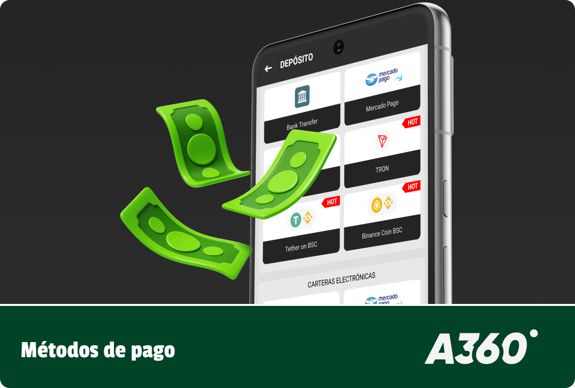 Cómo depositar dinero en A360 Argentina